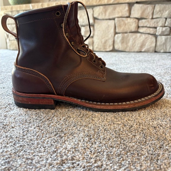 Nick’s Classic Falcon Dark Brown Leather Men's Boots - Picture 5 of 8
